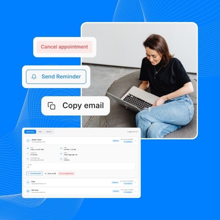 Every client, every booking, in one place