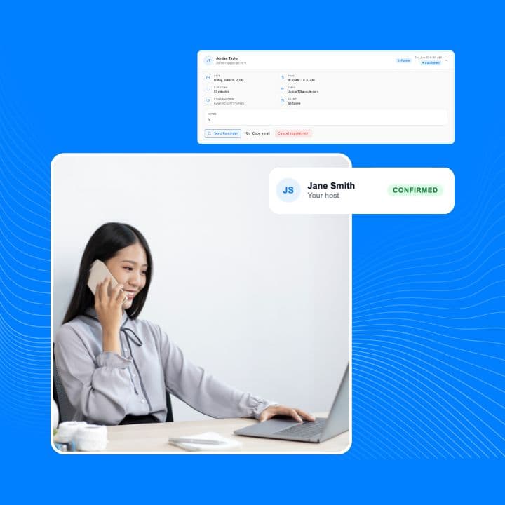Confirmations and reminders that go out automatically